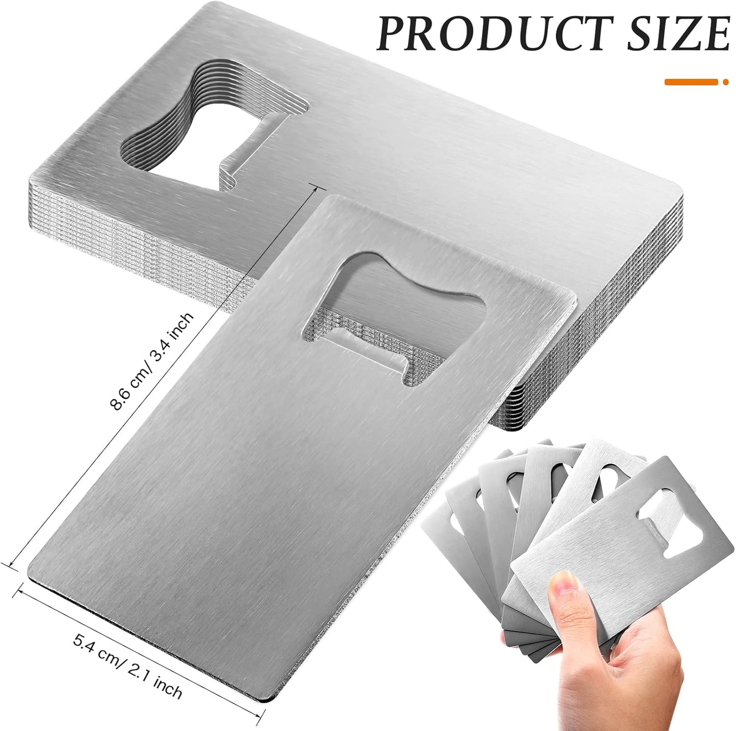 Stainless Steel Card Sized Bottle Opener