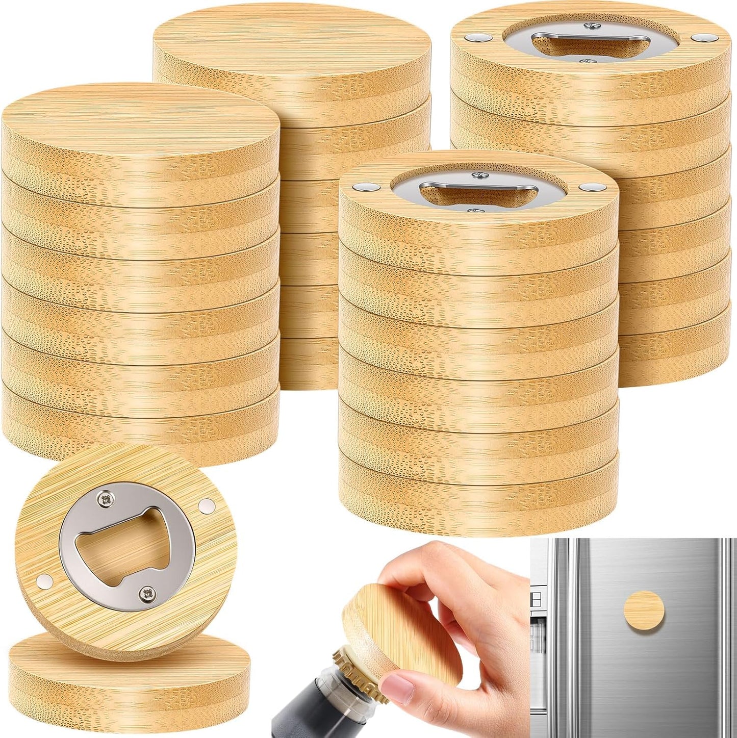Magnetic Wood Bottle Opener